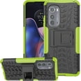thumbnail image 1 of Tyre Pattern Design Case for Motorola Edge 2022 (Not 2021) with Kickstand, Heavy Duty Shockproof TPU+PC Material Double Layer Protection Phone Case for Motorola Edge 2022 XC Green, 1 of 11