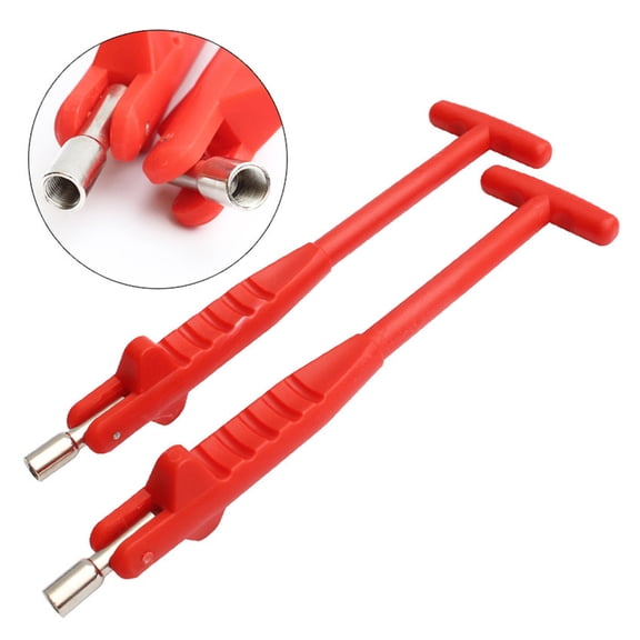 SILENRADAWN Universal Tire Rod Puller Tool Red Handle for Car Bike and Truck Use