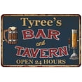 thumbnail image 1 of Tyree's Green Bar & Tavern Rustic Sign 8 x 12 Matte Finish Metal 108120047289, 1 of 1