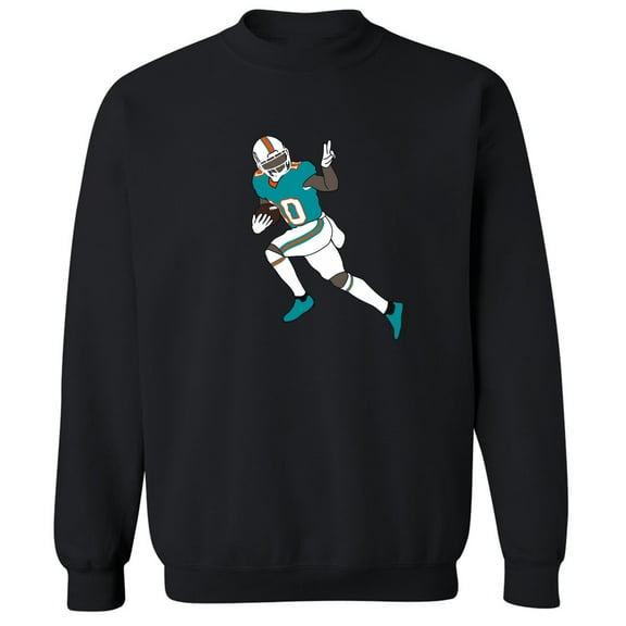 Tyreek Hill Dolphins Peace Sign Crew Neck Sweatshirt