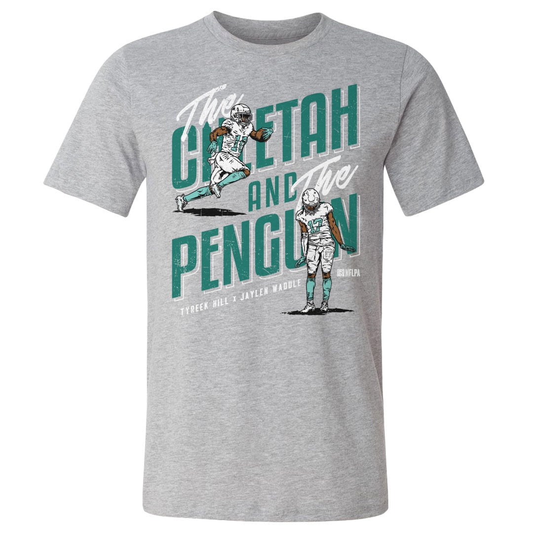 Tyreek Hill & Jaylen Waddle Miami Cheetah And Penguin WHT