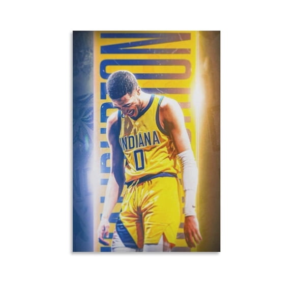 Tyrese Haliburton Poster Canvas Poster Print Photo Art Painting Canvas Poster Home Decorative Bedroom Modern Decor Posters Gifts 12x18inch(30x45cm)