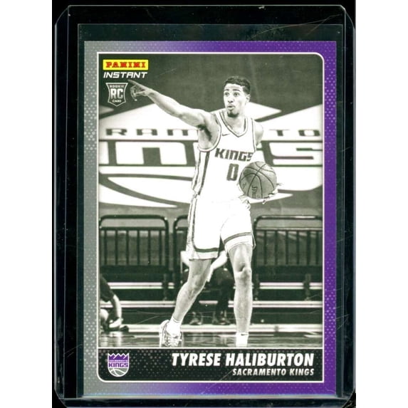 Tyrese Haliburton RC 2020-21 Panini Instant Black and White Rookies /1280 #BW14