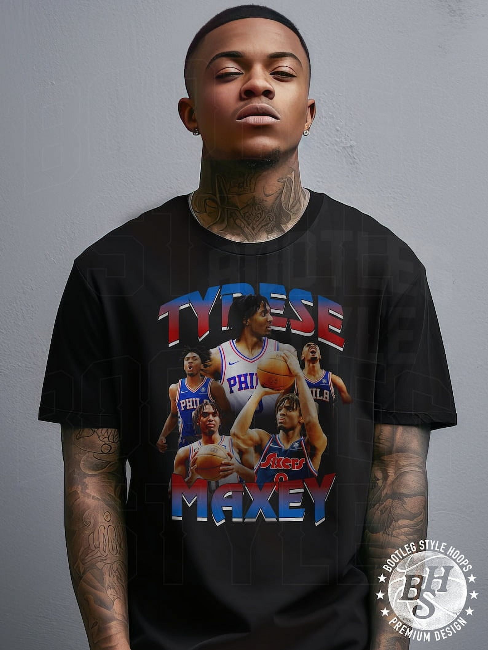 Tyrese Maxey 90s bootleg shirt