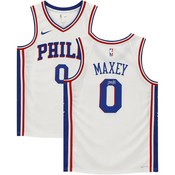 Tyrese Maxey Philadelphia 76ers Autographed White 2020-2021 Association Edition Swingman Jersey - Fanatics Authentic Certified