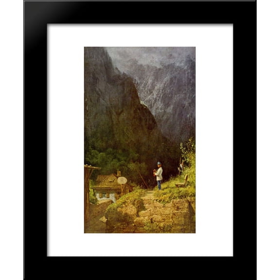 Tyrolean toll house 20x24 Framed Art Print by Carl Spitzweg