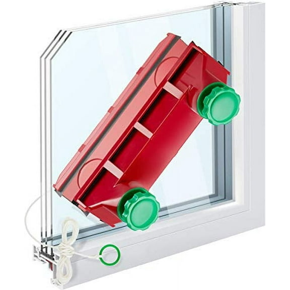 Tyroler Bright Tools Glider D-4 Magnetic Window Cleaner Tool, Single Glass Squeegees 0.1"-1.6" Only