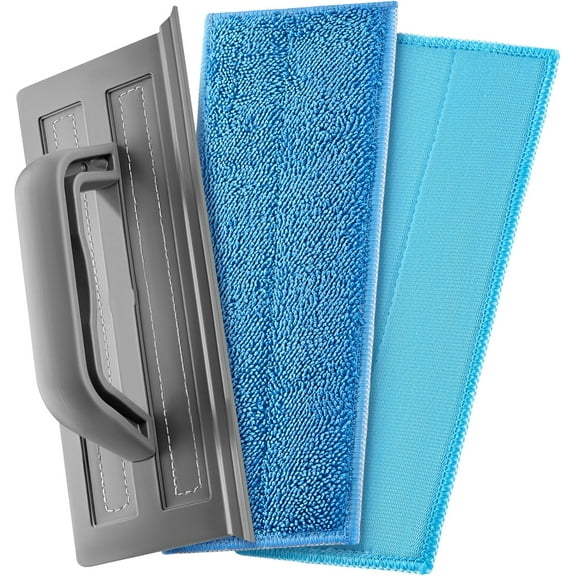 Tyroler Silicone Shower Squeegee for Glass Doors - 10" | 2 Microfiber Scrub & Polish Cloths | Multi-Surface Wiper | Perfect Window Squeegee for Home | Squeegee for Shower Glass | Shower Door Squeegee