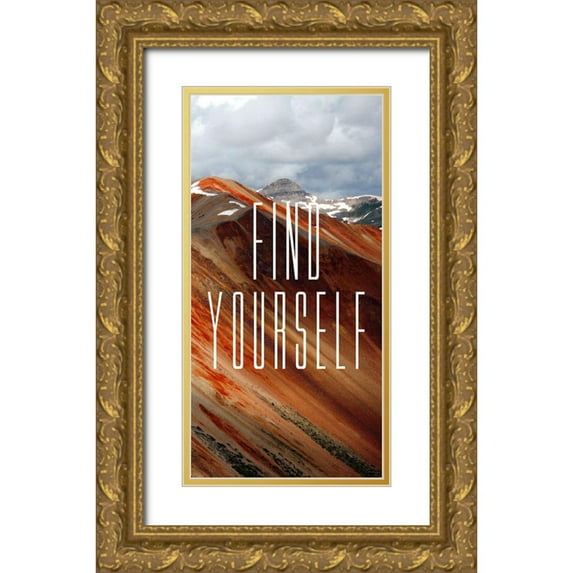 Tyrrell, Lu Anne 18x32 Gold Ornate Wood Framed with Double Matting Museum Art Print Titled - Travel Often Panel C