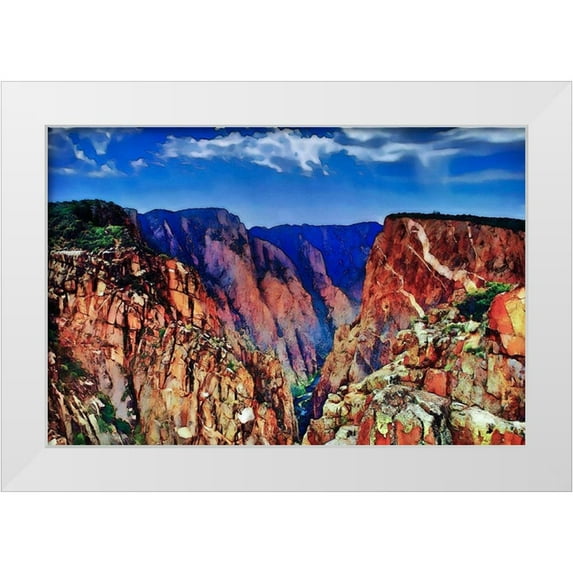 Tyrrell, LuAnne 14x11 White Modern Wood Framed Museum Art Print Titled - Black Canyon
