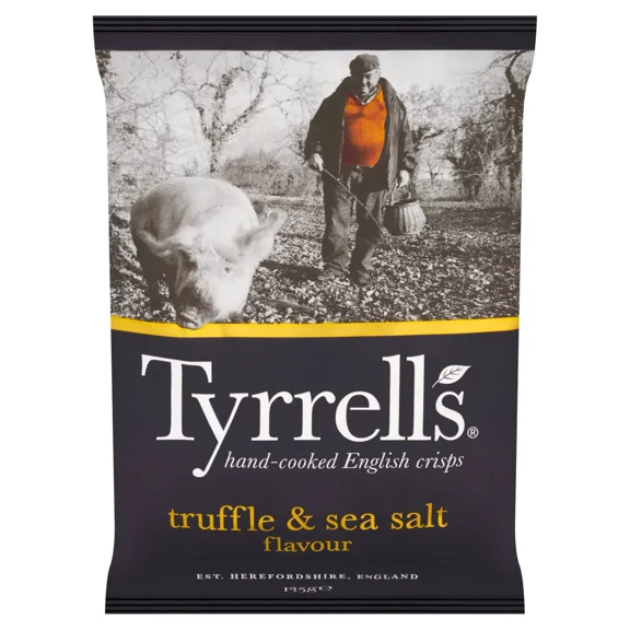 Tyrrells Black Truffle & Sea Salt 150g