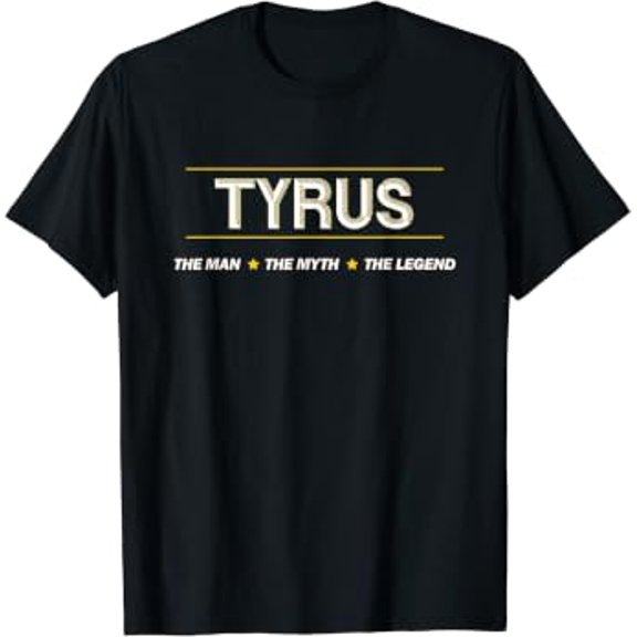 Tyrus - The Man The Myth The Legend | Mens Boys Name - T-Shirt