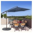 Tyslan 10FT Cantilever Patio Umbrella with Base Included, Outdoor