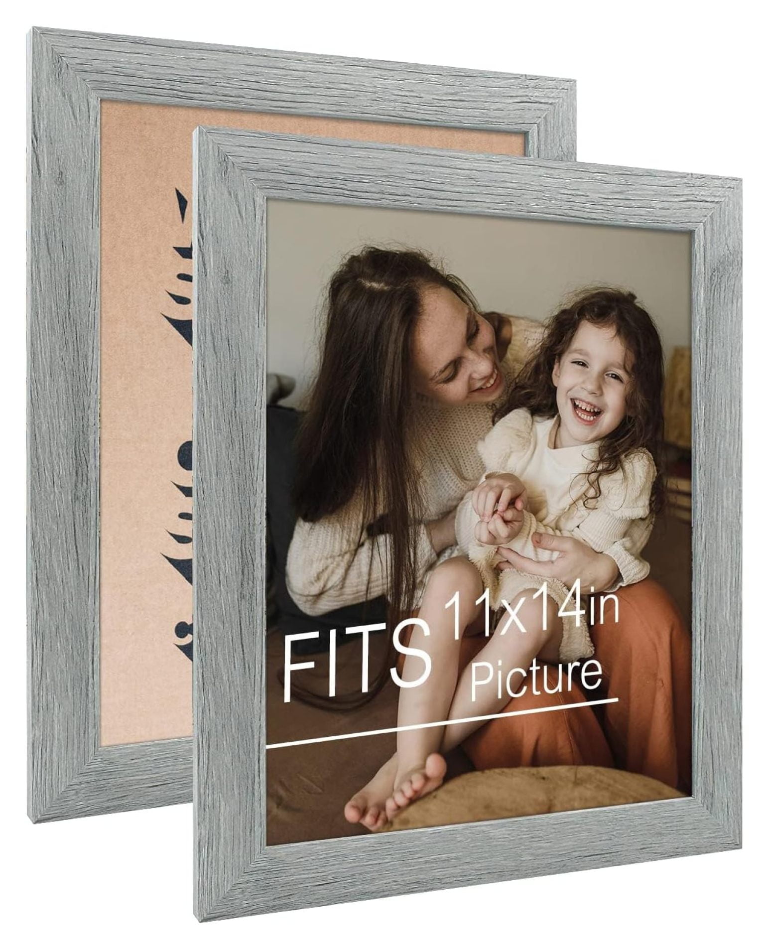 Tyslan 11x14 photo frame grey distressed grain frames for 11 by 14