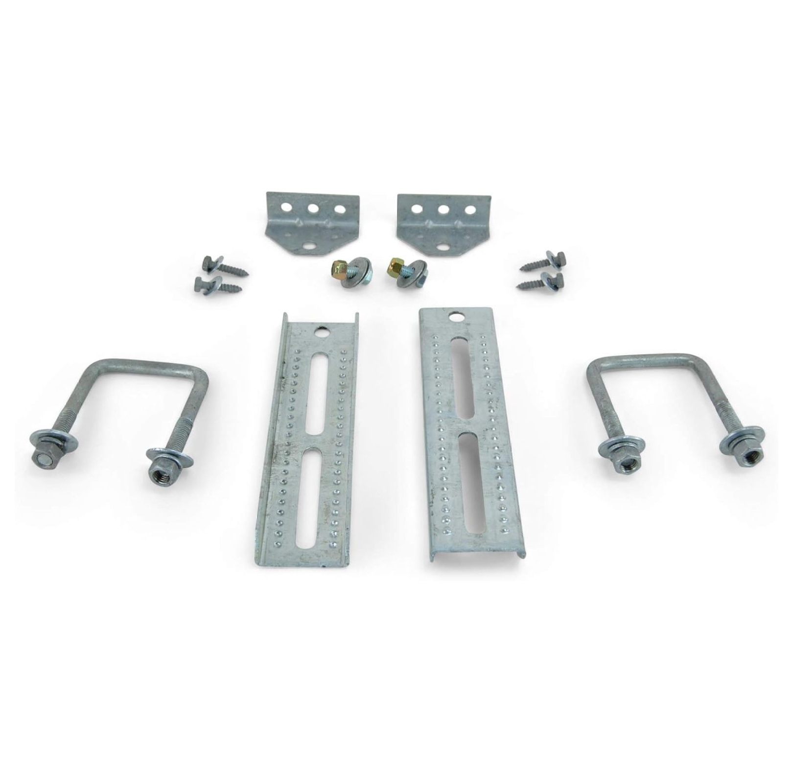Tyslan (2) 10" Galvanized Swivel Top Bunk Bracket Kit with Hardware for