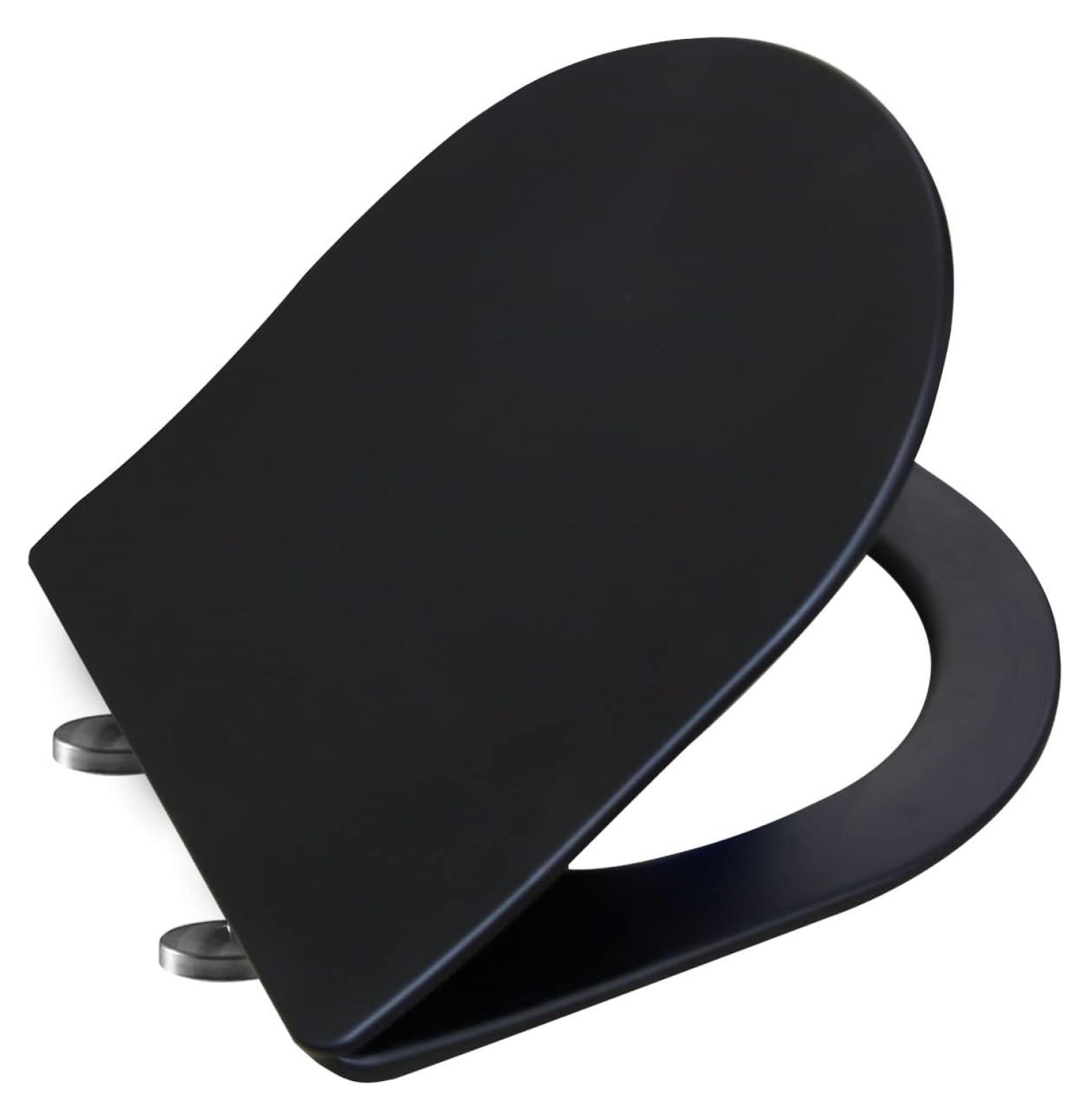 Tyslan UF069B Small U Shaped Toilet Seat Soft Closing For Compact D Shaped Toilet Heavy Duty