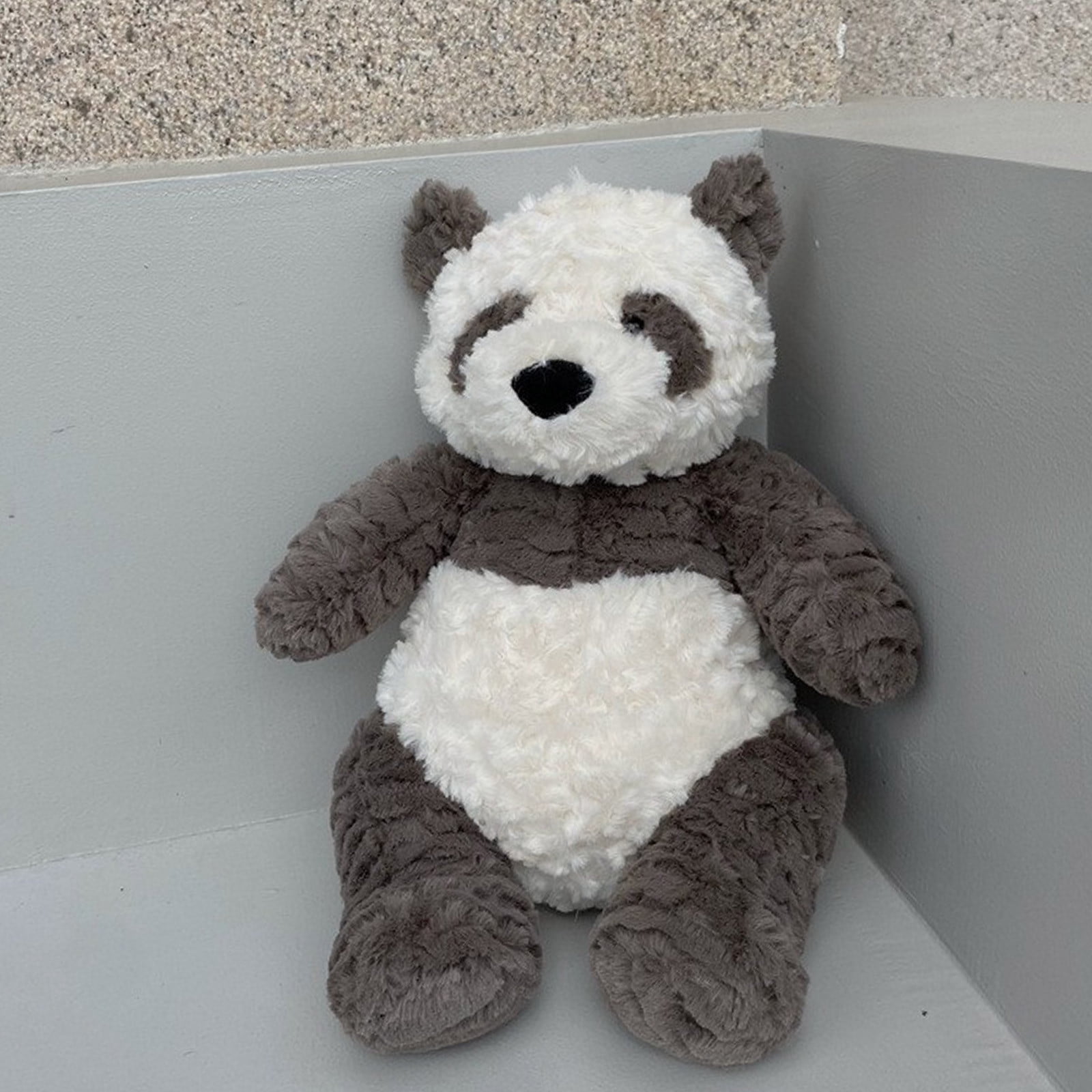 SRT Soft Toy Combo - 35cm Panda & 55cm Caterpillar Plush, Multi-Color, Huggable, Machine Washable