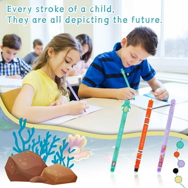 Tysmin LEGAMI Erasable Pen Set- Set of 3 Erasable Gel Pens with Thermosensitive Erase Ink, Range of Ink Colours & Barrel Designs, 0.7mm Tip, Cute Designs