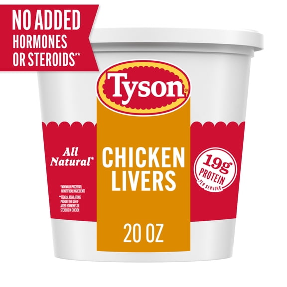 Tyson All Natural Chicken Livers, 1.25 lb