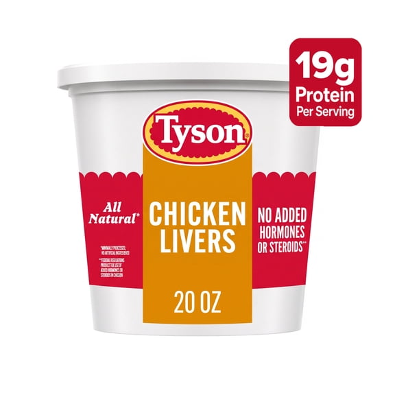 Tyson All Natural Chicken Livers, 1.25 lb