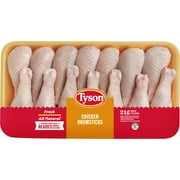 Tyson All Natural, Fresh Chicken Drumsticks, Family Pack, 4.25 - 6.7 lb Tray