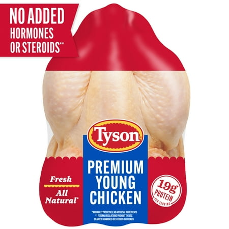 Tyson All Natural, Fresh, Premium Young Whole Chicken, 5.0 - 7.0 lb