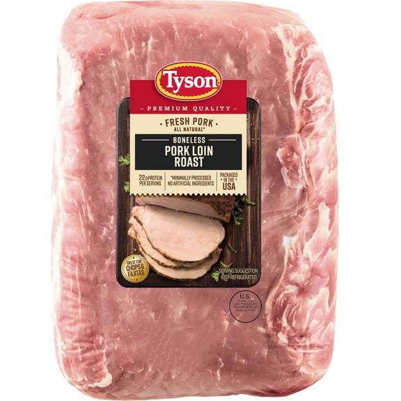 Tyson All Natural* Pork Loin Roast Boneless, 2.0 - 3.0 lb