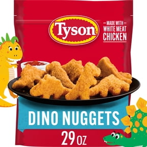 Tyson Frozen Dino Nuggets, 29 oz, 13g Protein per Serving (Fully Cooked)