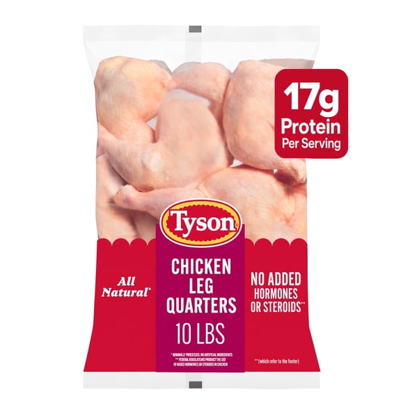Tyson Fresh Chicken Leg Quarters, 10 lb