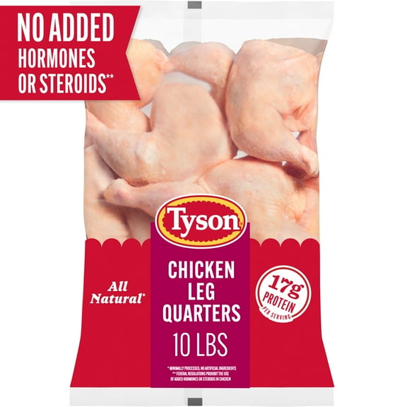 Tyson Fresh Chicken Leg Quarters, 10 lb