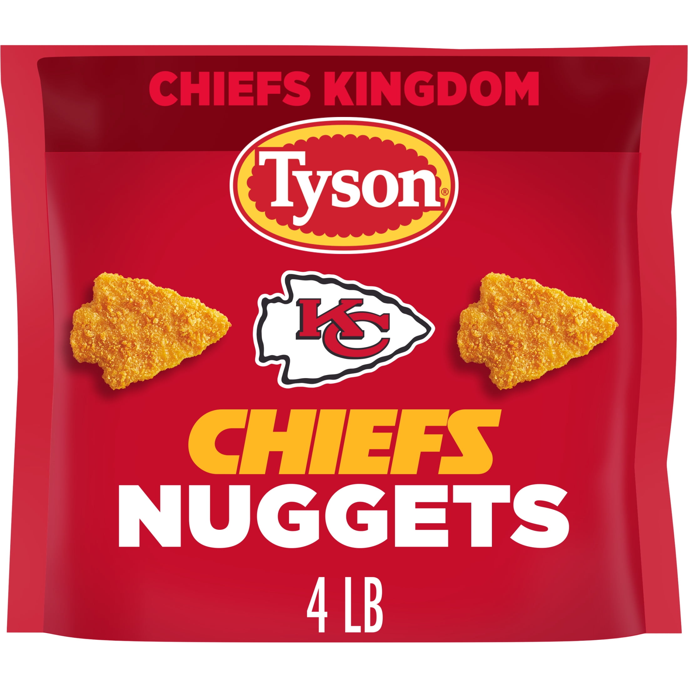 Tyson Chiefs Chicken Nuggets, 64 oz (Frozen, Fully Cooked)