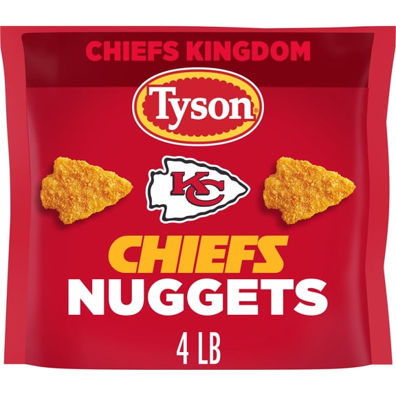 Tyson Chiefs Chicken Nuggets, 64 oz (Frozen, Fully Cooked)