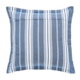 thumbnail image 1 of Olivia Gray PWT01608 20 x 20 in. Tyson Striped Cotton Pillow, Blue, 1 of 3