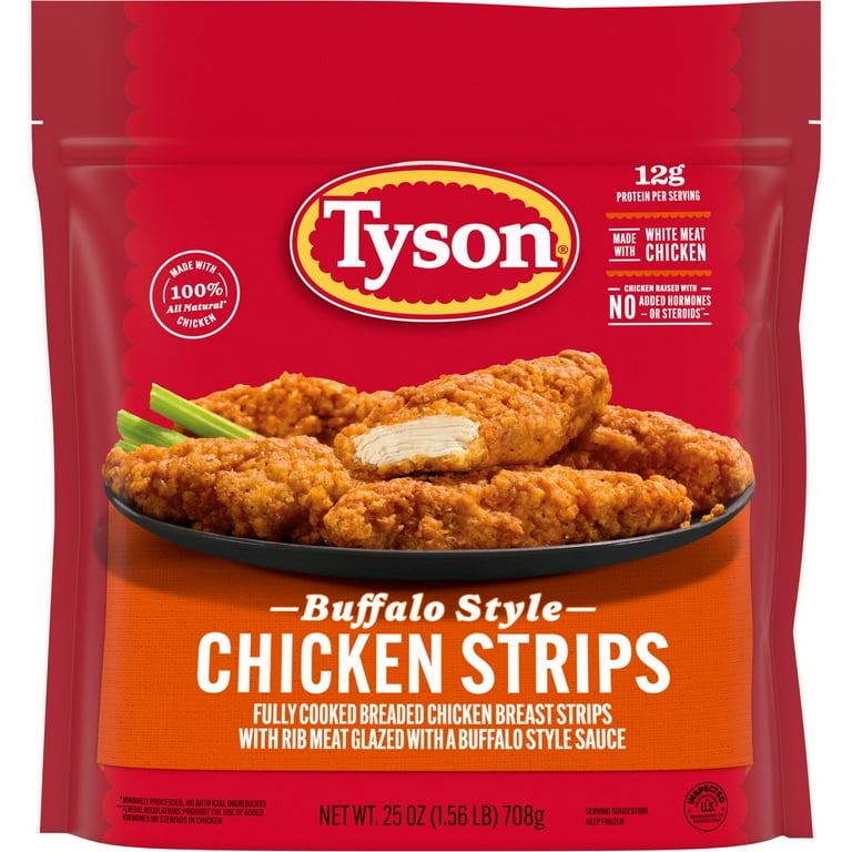 Tyson Buffalo Style Chicken Strips, 25 oz (Frozen, Fully