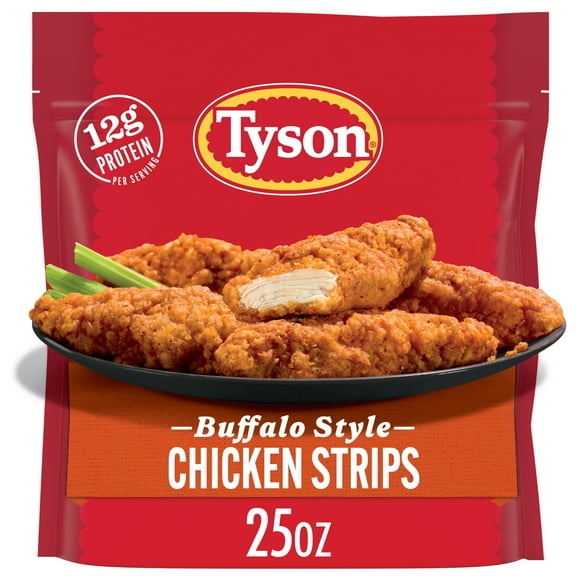 Tyson Buffalo Style Chicken Strips, 25 oz (Frozen, Fully Cooked)