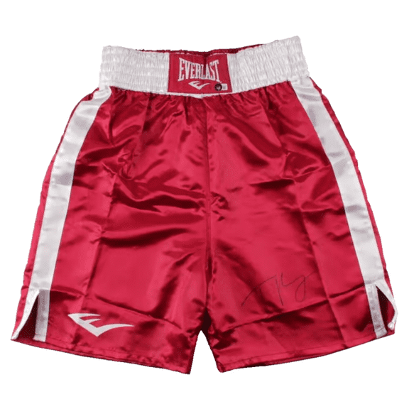 Tyson Fury Signed Everlast Boxing Trunks with Beckett COA