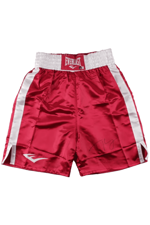 Tyson Fury Signed Everlast Boxing Trunks with Beckett COA