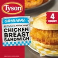 thumbnail image 1 of Tyson Original Chicken Breast Sandwich, 24 oz, 4 Count - Frozen, 1 of 16