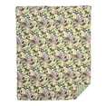 thumbnail image 1 of Tyson Pinecones & Berries Watercolor Pattern 100% Cotton Accent Throw Blanket 48" x 60", 1 of 4
