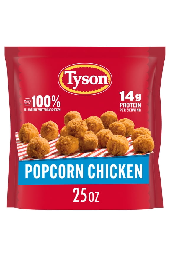 Tyson Popcorn Chicken, 25 oz (Frozen, Fully Cooked)