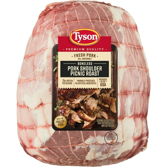 Tyson All Natural* Pork Picnic Roast Boneless, 3.0 - 4.6 lb