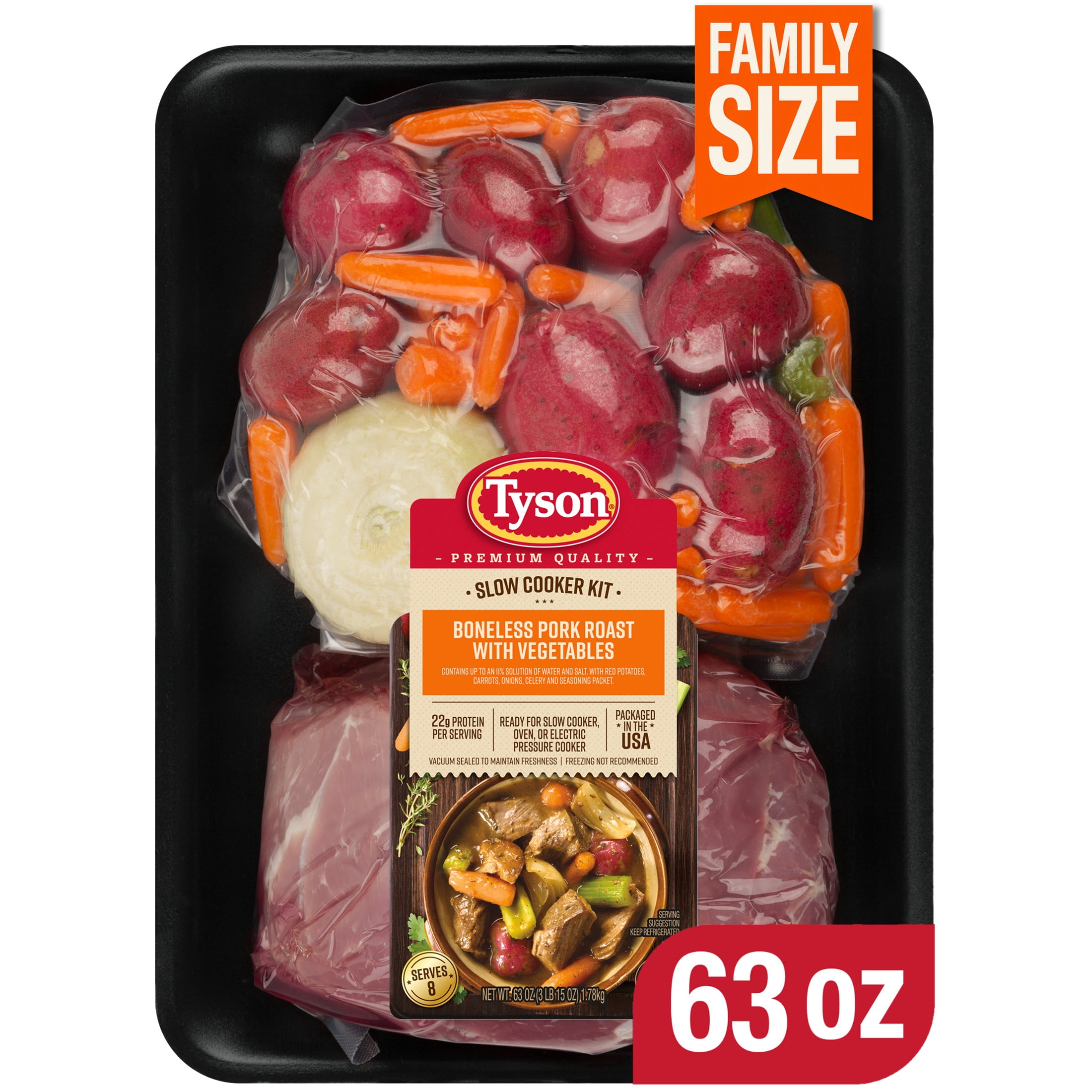 Tyson Ready for Slow Cooker Boneless Pork Roast with Vegetables