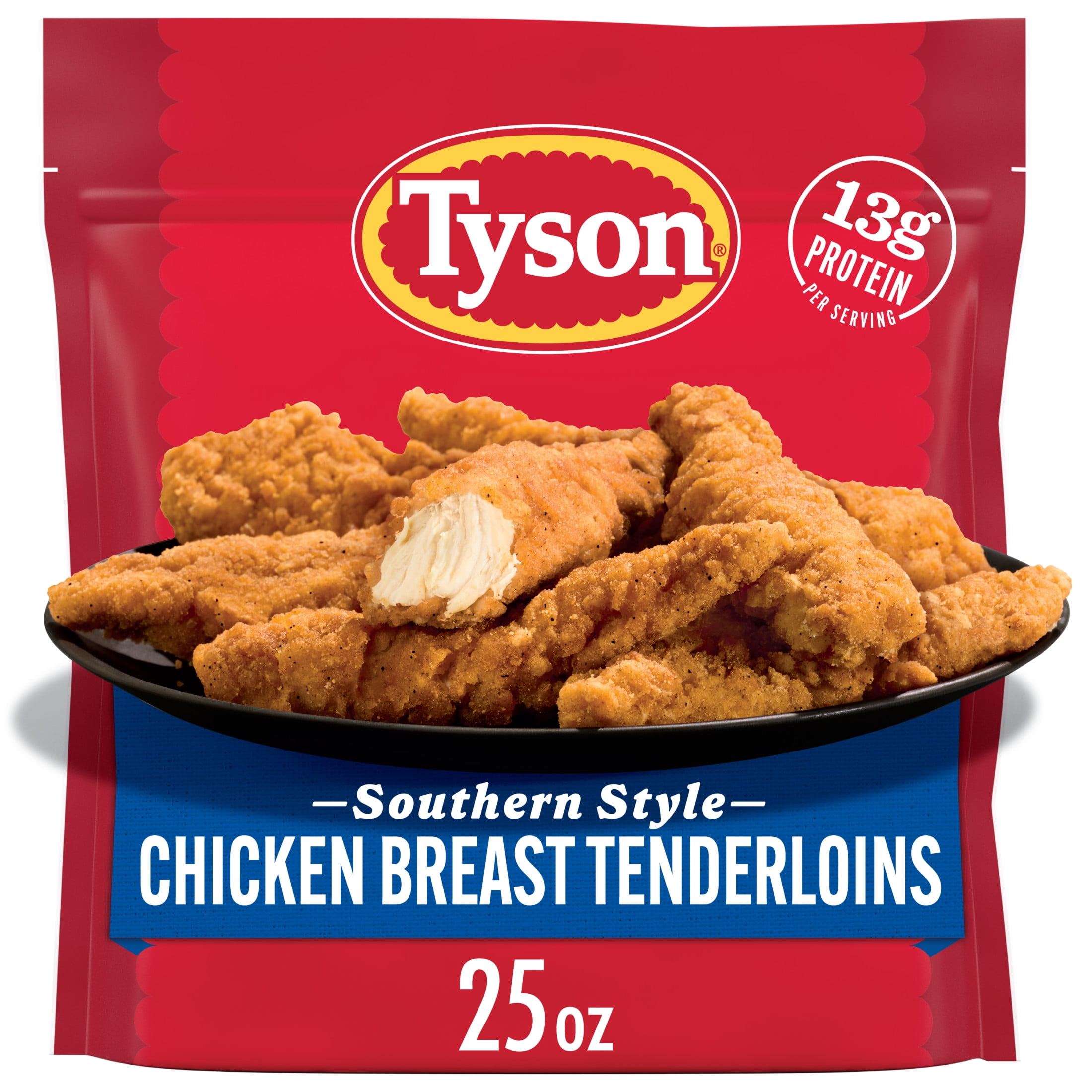 Tyson Southern Style Chicken Breast Tenderloins, 25 oz (Frozen, Fully Cooked)