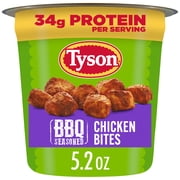 Tyson BBQ Seasoned Chicken Bites Cup, 5.2 oz (Frozen, Fully Cooked) deal from Walmart