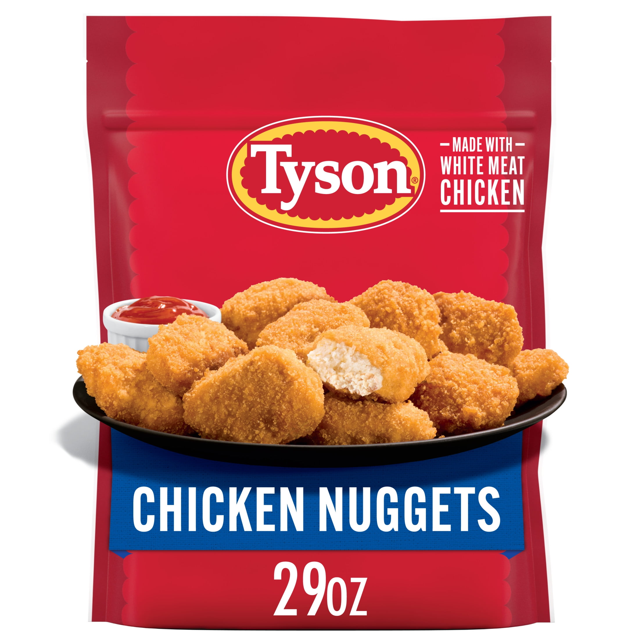 Tyson White Meat Chicken Nuggets, 29 oz (Frozen, Fully Cooked)