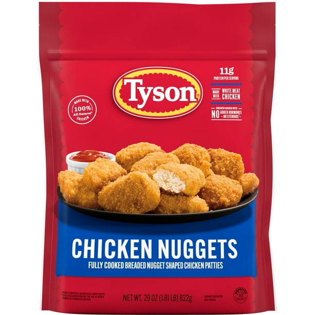 Tyson White Meat Chicken Nuggets, 29 oz - Breakroom Snack