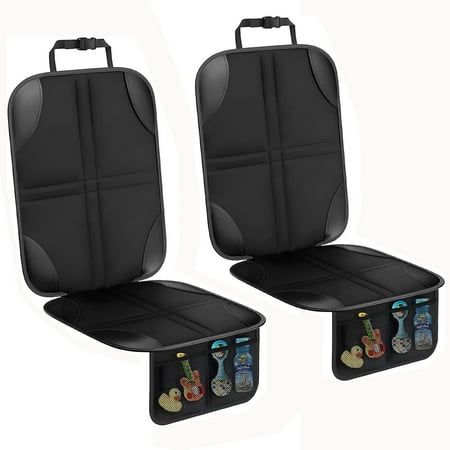 CaCar Seat Protector for Child Car Seat, Carseat Seat Protectors with Non-Slip Backing, Waterproof Seat Covers for Car with Thick Pad for Kids (2 Pack)