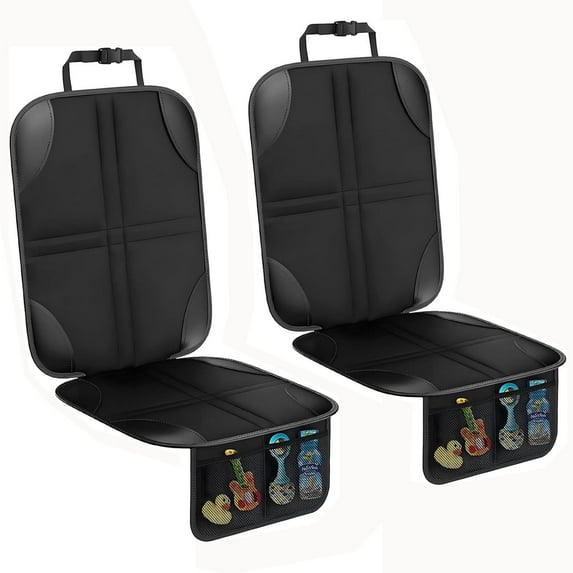 CaCar Seat Protector for Child Car Seat, Carseat Seat Protectors with Non-Slip Backing, Waterproof Seat Covers for Car with Thick Pad for Kids (2 Pack)