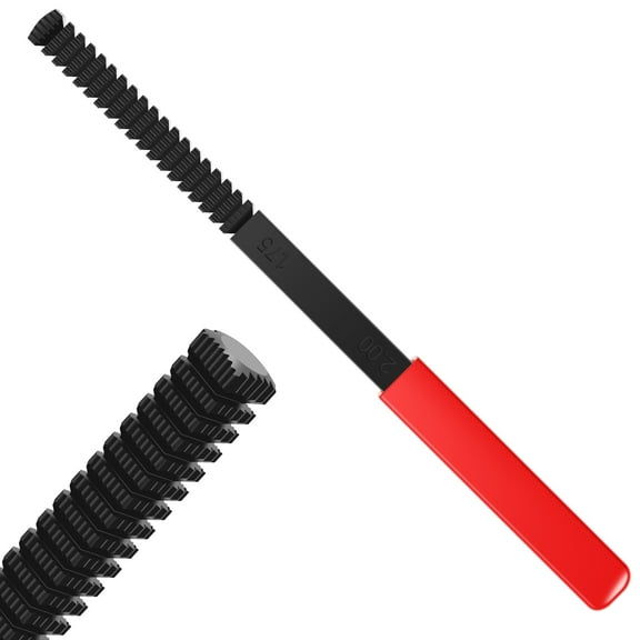 Tysrjsv Thread File High Hardness Thread Restorer File Multipurpose Metric Thread Repair File Heavy Duty Steel Thread Restorer File Portable Thread File for Stud Bolt Screw Pipe