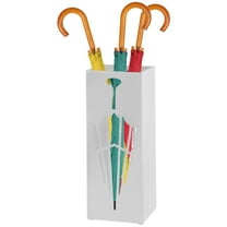 Tysrjsv Umbrella Stand Metal Umbrella Holder Freestanding Umbrella Rack Hollowed Umbrella Stand Rack Rectangular Umbrella Storage Rack Indoor Walking Stick Holder for Home Entryway